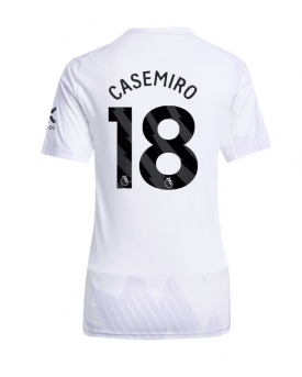 Billige Fotballdrakt Manchester United Casemiro #18 Replika Bortedrakt Dame 2025-26 Kortermet Billige Fotballdrakt Manchester United Casemiro #18 Replika Bortedrakt Dame 2025-26 Kortermet
